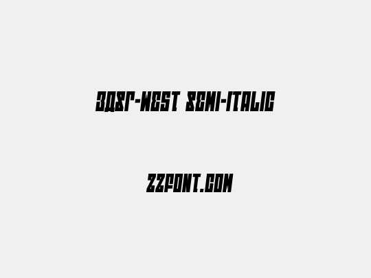 EAST-west Semi-Italic