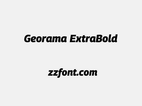 Georama ExtraBold