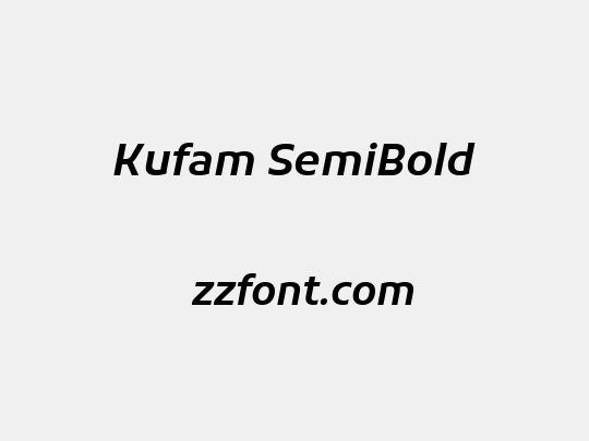 Kufam SemiBold