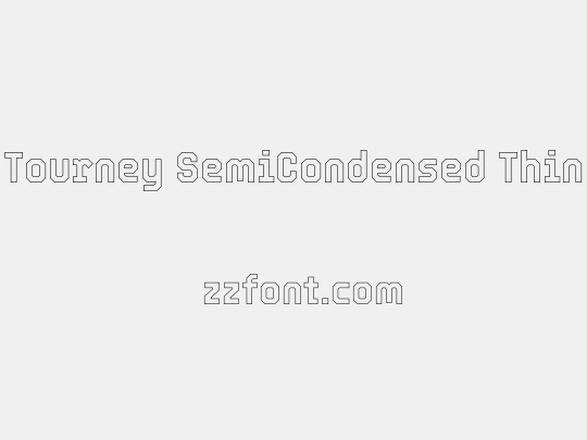 Tourney SemiCondensed Thin