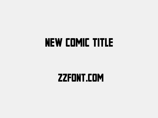 New Comic Title