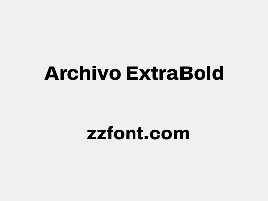 Archivo ExtraBold