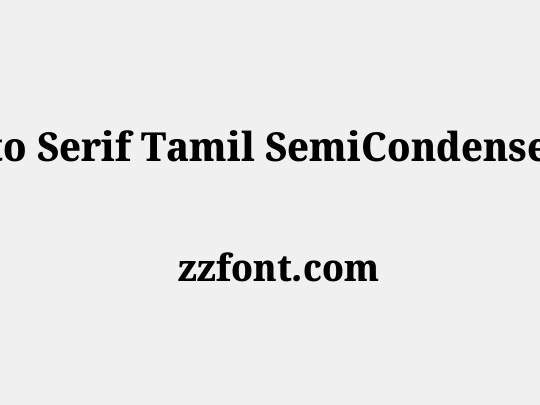 Noto Serif Tamil SemiCondensed ExtraBold