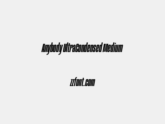 Anybody UltraCondensed Medium
