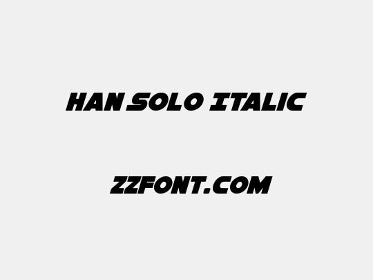 Han Solo Italic
