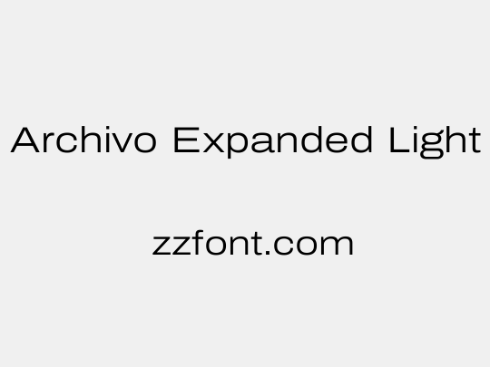 Archivo Expanded Light