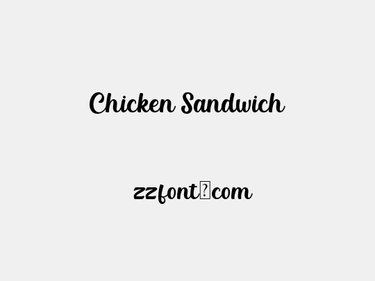 Chicken Sandwich