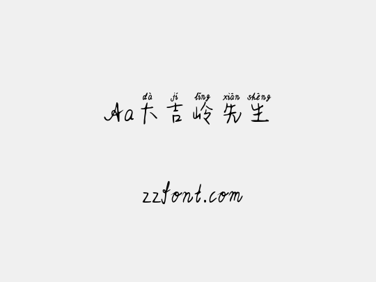Aa大吉岭先生