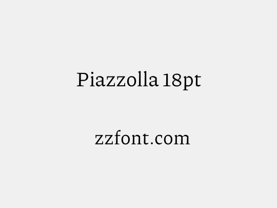Piazzolla 18pt