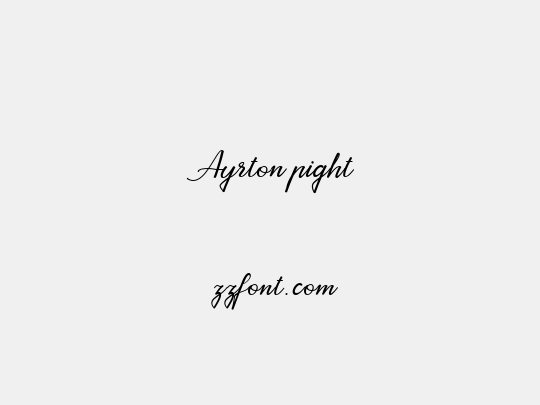Ayrton pight