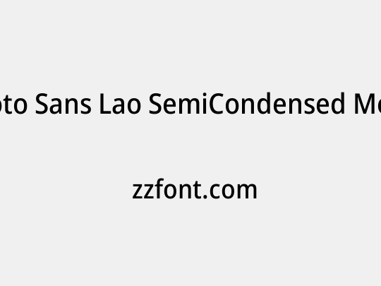 Noto Sans Lao SemiCondensed Medium