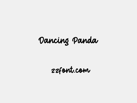 Dancing Panda