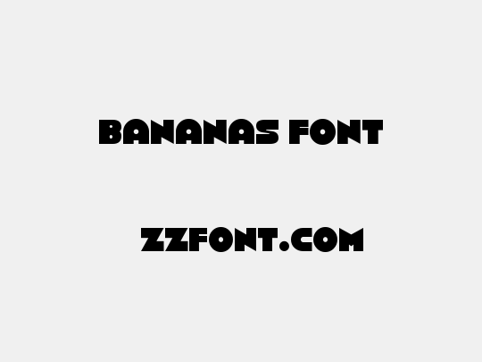Bananas Font
