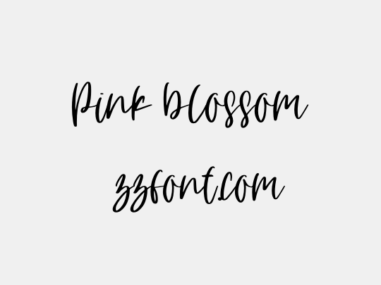 Pink blossom