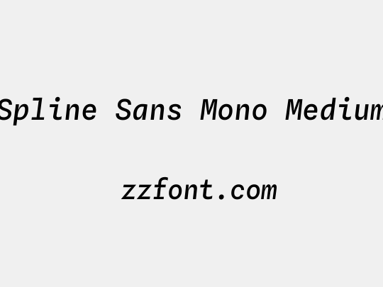 Spline Sans Mono Medium