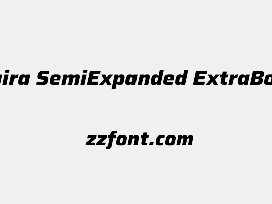 Saira SemiExpanded ExtraBold