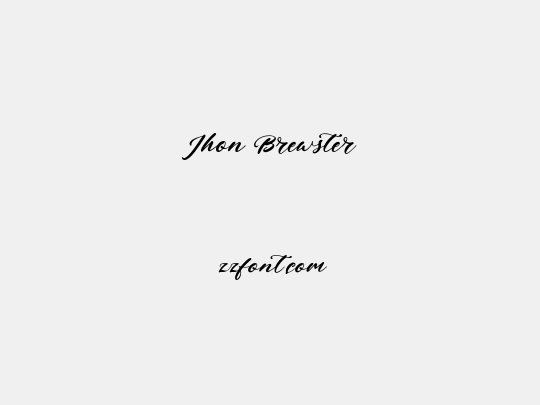 Jhon Brewster