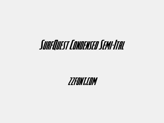 SurfQuest Condensed Semi-Ital