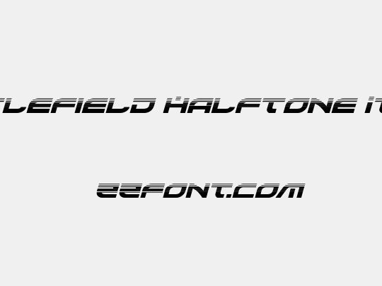 Battlefield Halftone Italic