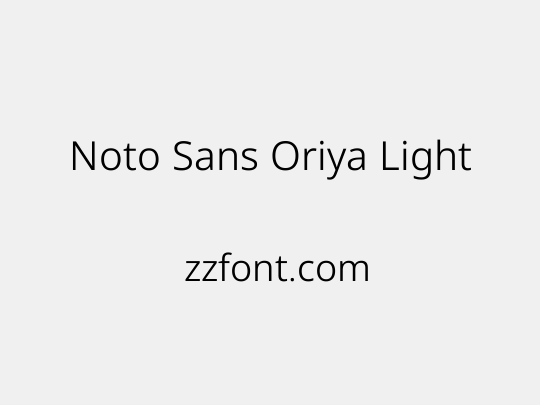 Noto Sans Oriya Light