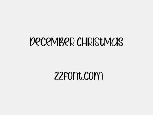 DeceMBeR CHRiStMas