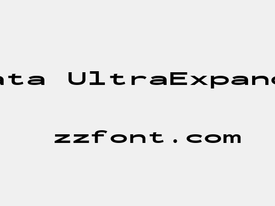 Inconsolata UltraExpanded Black