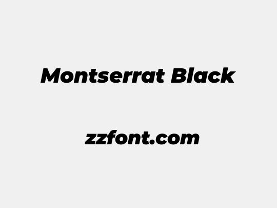 Montserrat Black