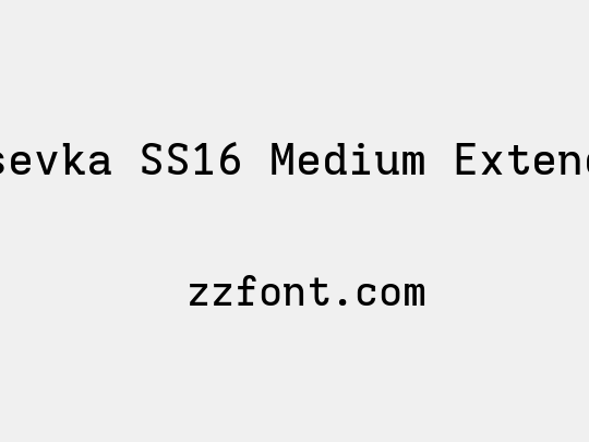 Iosevka SS16 Medium Extended