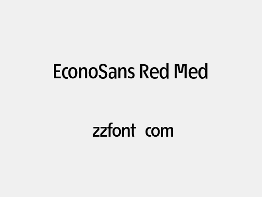 EconoSans Red Med