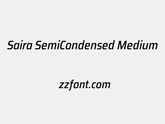 Saira SemiCondensed Medium