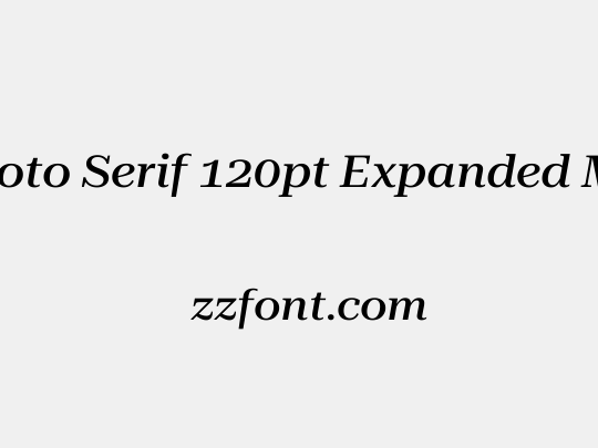 Roboto Serif 120pt Expanded Medium