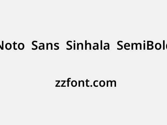 Noto Sans Sinhala SemiBold
