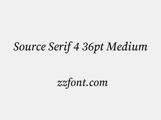 Source Serif 4 36pt Medium