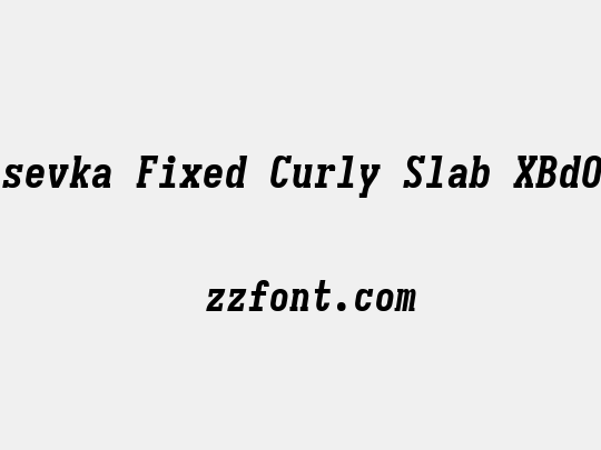 Iosevka Fixed Curly Slab XBdObl