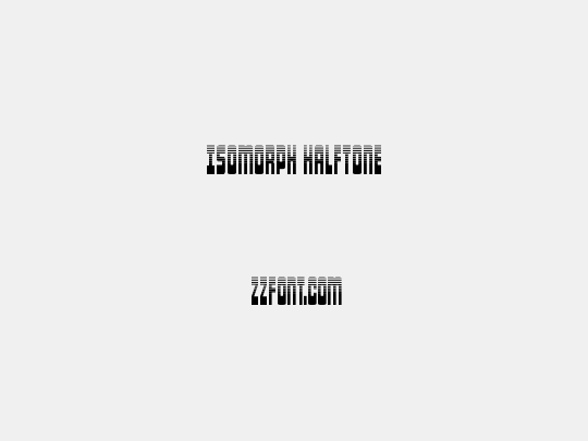 Isomorph Halftone
