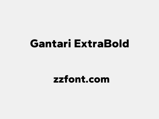 Gantari ExtraBold
