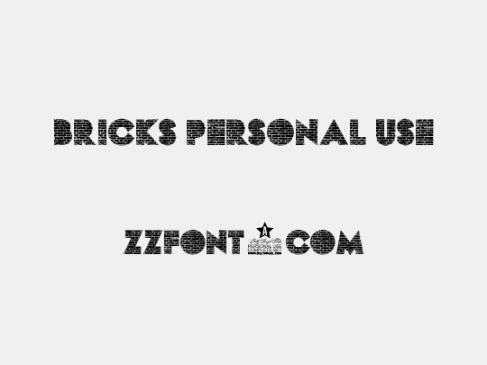 BRICKS PERSONAL USE