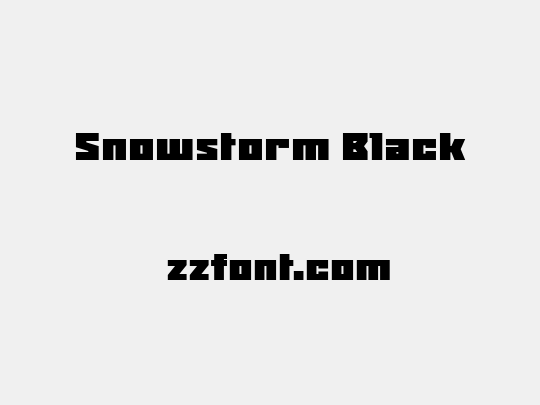 Snowstorm Black