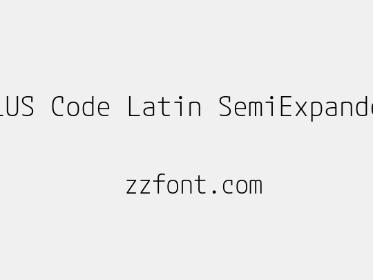 M PLUS Code Latin SemiExpanded Light