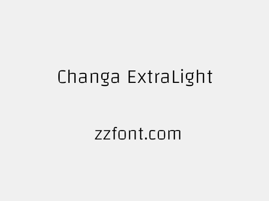 Changa ExtraLight
