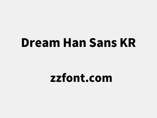 Dream Han Sans KR