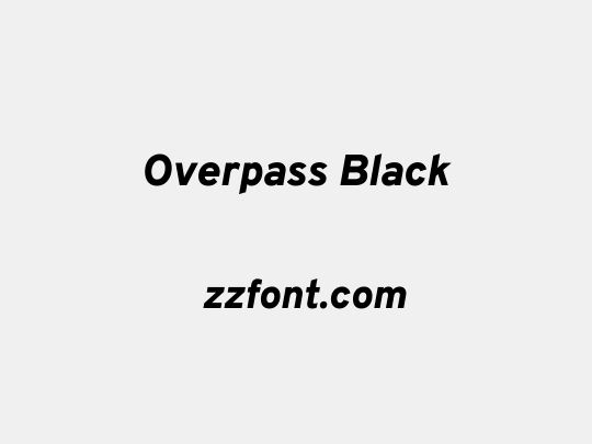 Overpass Black