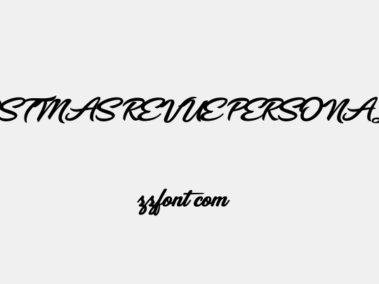 CHRISTMAS REVUE PERSONAL USE