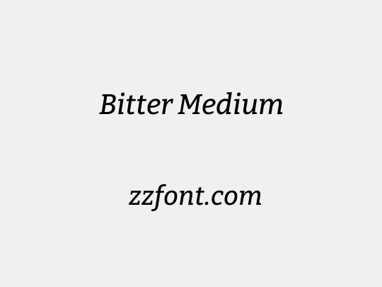 Bitter Medium