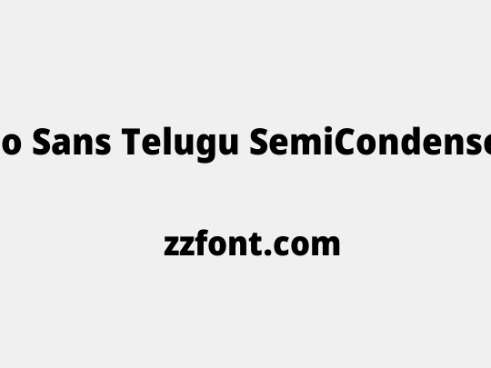 Noto Sans Telugu SemiCondensed Black