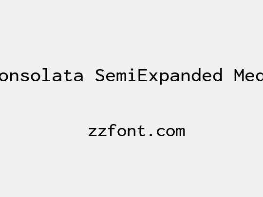 Inconsolata SemiExpanded Medium