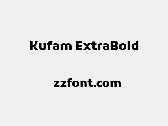 Kufam ExtraBold