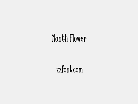 Month Flower