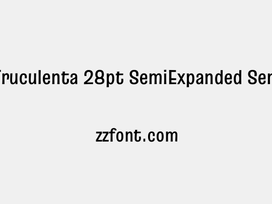 Truculenta 28pt SemiExpanded SemiBold