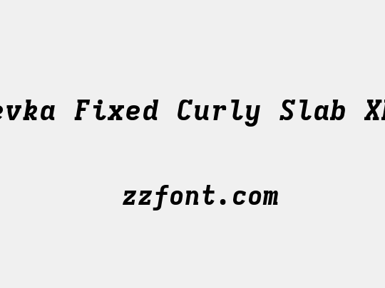 Iosevka Fixed Curly Slab XBdEx